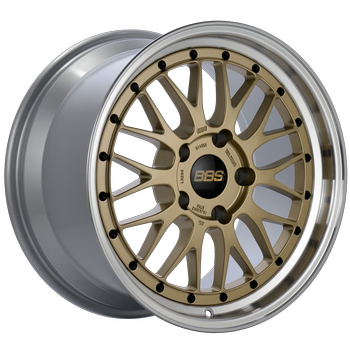 BBS LM 266 18x10 5x130 ET65 CB 71.6 Gold Center / Diamond Cut Lip Wheel