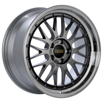 BBS LM 115 18x9.5 5x114.3 ET38 Diamond Black Center Diamond Cut Lip Wheel -82mm PFS Req (S/O No Cancel)