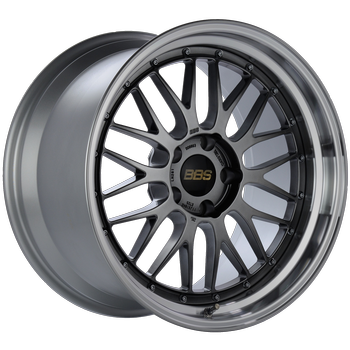 BBS LM 281 19x11 5x120 ET25 Diamond Black Center Diamond Cut Lip Wheel - 82mm PFS/Clip Required