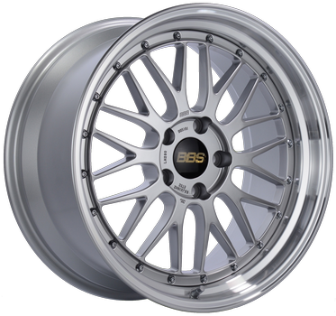 BBS LM 434 19x9.5 5x120 ET22 Diamond Silver Center / Diamond Cut Lip Wheel PFS/Clip Required