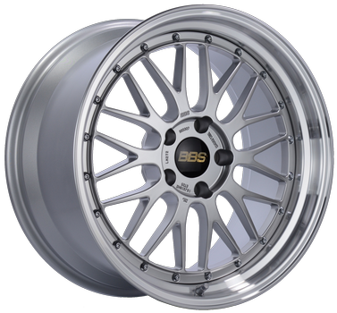 BBS LM 294 19x11 5x112 ET35 Diamond Silver Center Diamond Cut Lip Wheel - 82mm PFS Required
