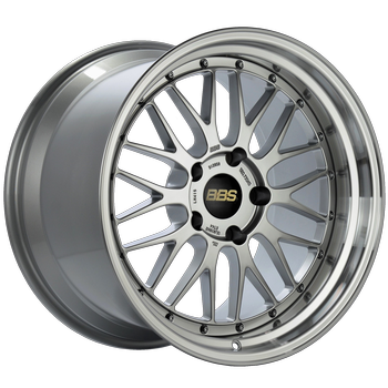 BBS LM 415 19x12 5x130 ET44 Diamond Silver Center / Diamond Cut Lip Wheel - 71.6 CB