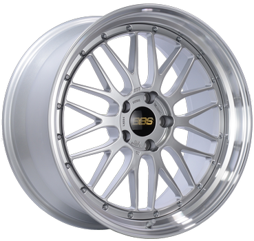 BBS LM 410 21x10 5x112 ET40 Diamond Silver Center / Diamond Cut Lip Wheel -82mm PFS/Clip Required