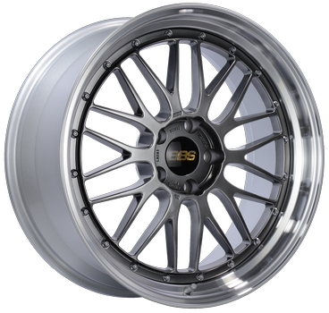 BBS LM 409 21x9 5x112 ET22 Diamond Black Center / Diamond Cut Lip Wheel -82mm PFS/Clip Required