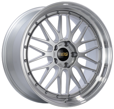 BBS LM 409 21x9 5x112 ET22 Diamond Silver Center / Diamond Cut Lip Wheel -82mm PFS/Clip Required