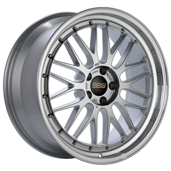 BBS LM 291 20x9.5 5x112 ET36 Diamond Silver Center Diamond Cut Lip Wheel - 82mm PFS Required