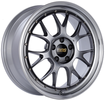 BBS LMR 302 19x8.5 5x114.3 ET43 Diamond Black Center Diamond Cut Lip Wheel - 82mm PFS Required